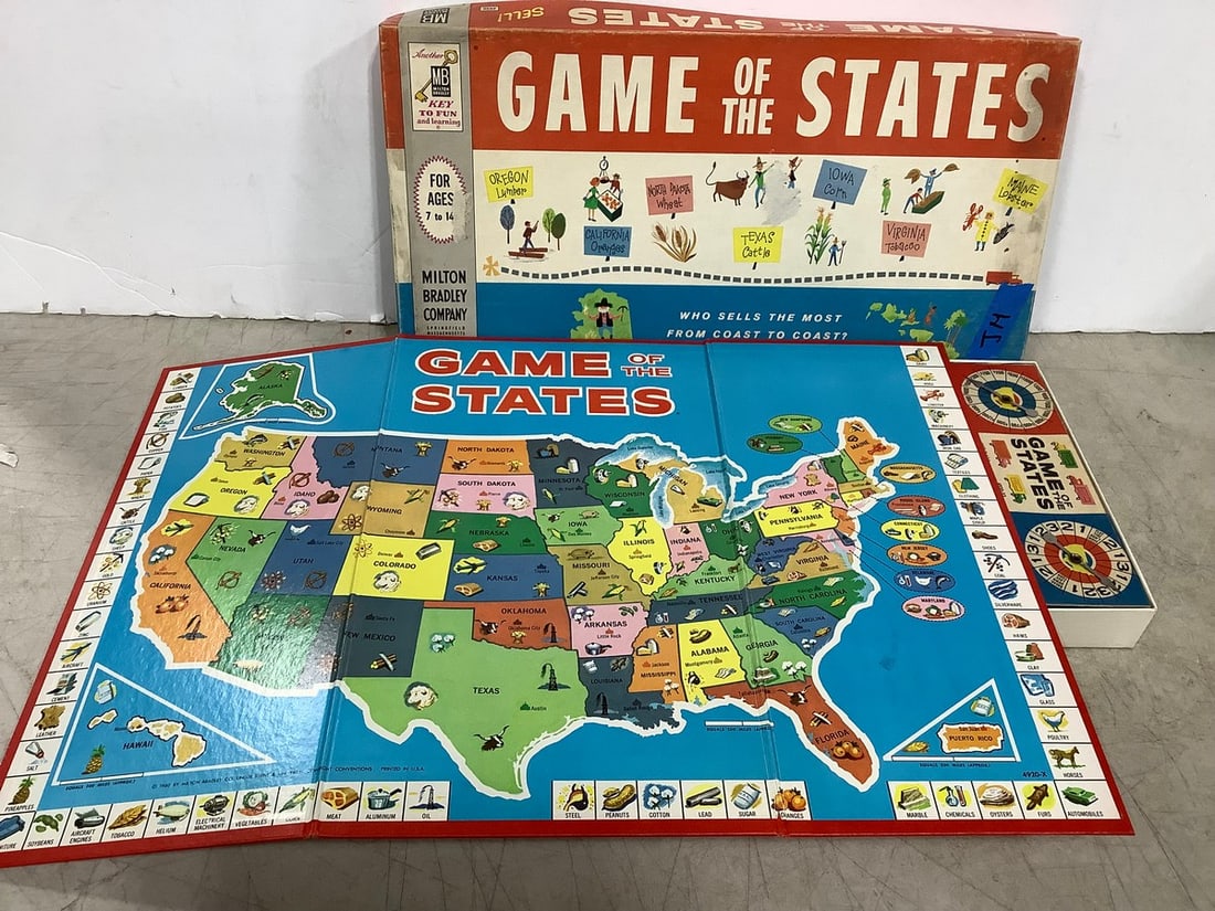 Vintage Game of the states board game: Vintage Game of the states board game