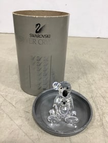 Swavorski silver crystal koala bears(2.25in.tall)