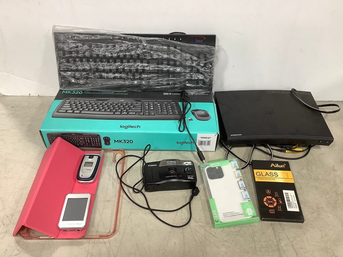 Samsung Blu-ray DVD player, keyboards, Canon camera, and more (1 of 1)
