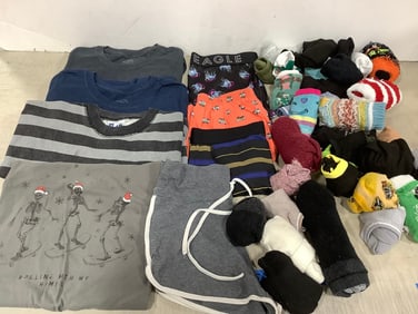 Tshirts, socks,and boxers(American Eagle, Shein, and more-various sizes)