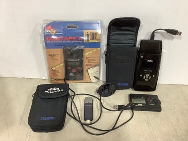 DigiTape II ultrasonic distance estimator, Korg chromatic tuner CA-30, and more