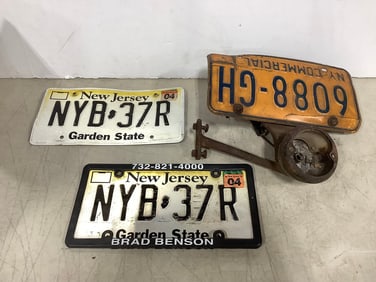 Vintage license plates