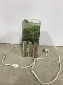 Handpainted light(8.75in.tall)