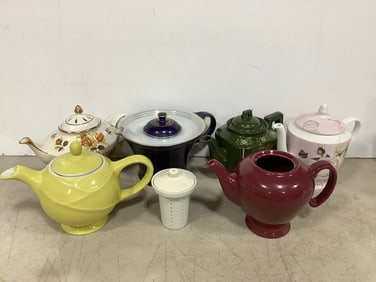 Various teapots(Stechol, McCormick, and more-7.5in.tallest)