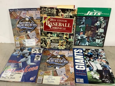 Various sports books(baseball and football)'