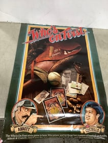 Who's on First Abbot and Costello poster(21in.x30.5in.)