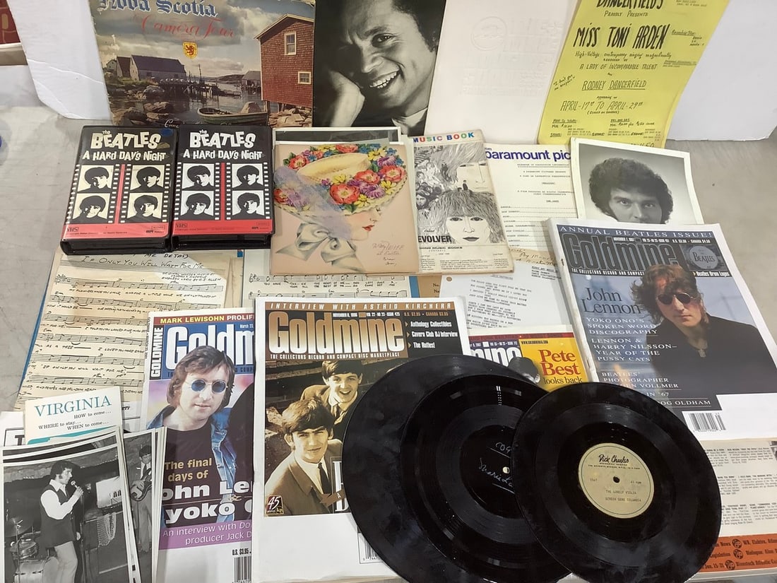 Vintage Ephemera, Records, and Beatles VHS Tapes: Vintage Ephemera, Records, and Beatles VHS Tapes