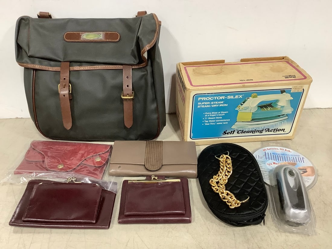 Proctor-Silex Steam/Dry Iron, Various Wallets, and more (1 of 1)