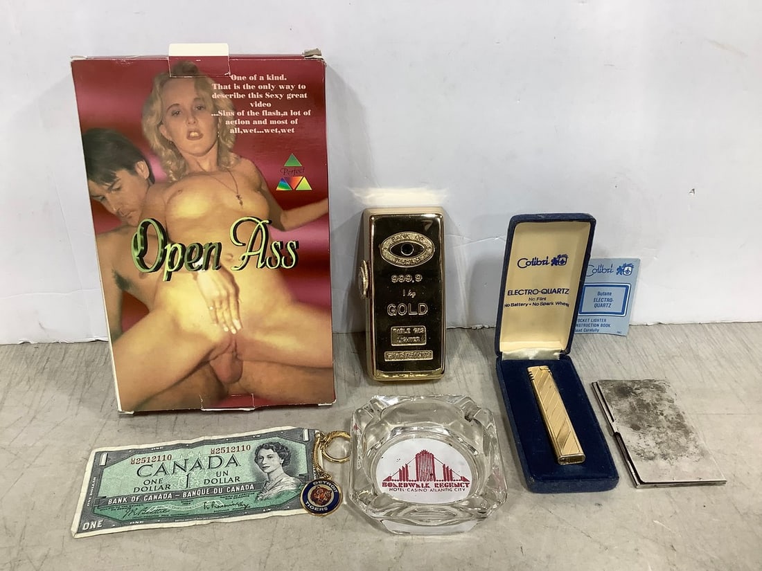 Adult VHS Film, Ash Tray, Vintage Lighters, and more (1 of 1)