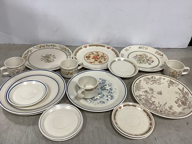 Various Temperware Plates and Cups