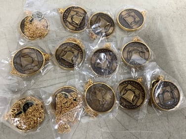 Bronze Minted Coin Necklaces