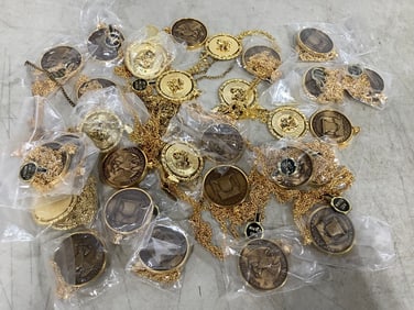Bronze Minted Coin Necklaces