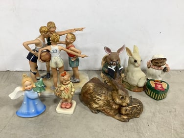 Various Ceramic Statues (Goebel, Norman Rockwell, etc)