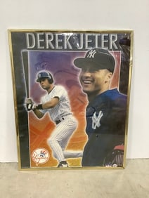 Framed Derek Jeter Print (16inx20in)