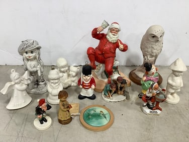Various Ceramic Figurines, and more (Norman Rockwell, Goebel, etc) Tallest - 7in