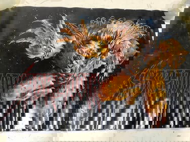 Vintage Marvel Sabretooth Poster - 1993 (34inx22in)