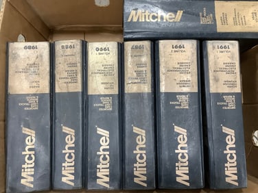 Various 1980s/1990s Mitchell Service/Repair Books