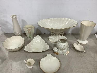 Lenox vases, dishes, and more(8.5in.tallest)