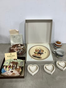 Collectible plates(Royal Doulton, Goebel, etc.) and more-tallest 4.75in.