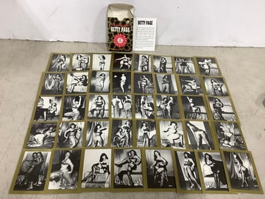 Betty Page collector's edition cards with box