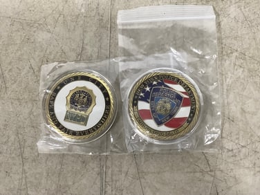 NYPD detective challenge coins
