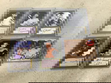 Collector's cards in plastic cases(Muhammad Ali, Don Mattingly,Mickey Mantle, and more)