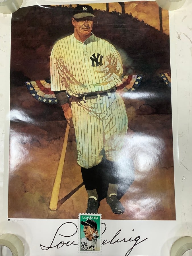 Lou Gehrig poster(24in.x35.5in.): Lou Gehrig poster(24in.x35.5in.)