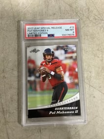 2017 Pat Mahomes II Limited Edition special release collectible card in case