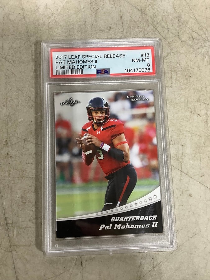 2017 Pat Mahomes II Limited Edition special release collectible card in case (1 of 1)