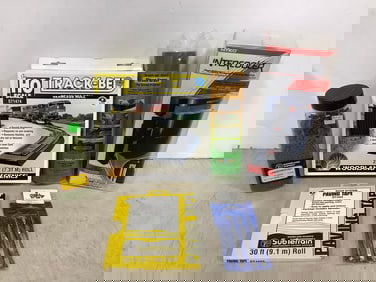 PS3 intercooler, HO scale woodland scenics seamless track roll, green grrass sheets, and more