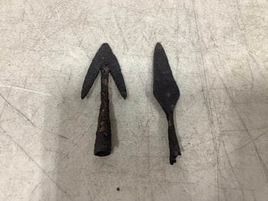 Dug Iron Arrowheads