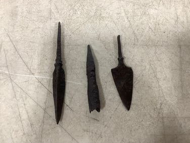 Dug Iron Arrowheads