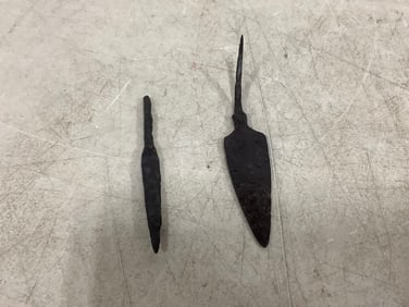 Dug Iron Arrowheads