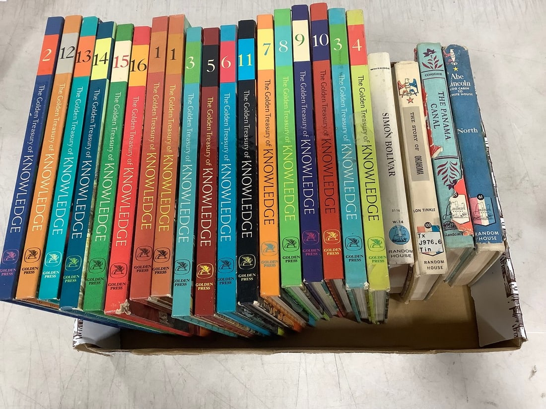 Vintage books(mostly the Golden Treasury of Knowledge books) (1 of 1)