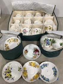 Queen Anne ecorative plates and cups