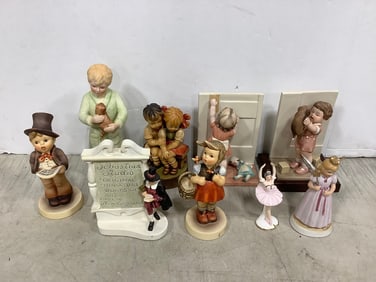 Decorative statues(Bessie Pease Gutmann, Goebel, and more)