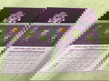 1990 U.S. Mint Proof coin sets