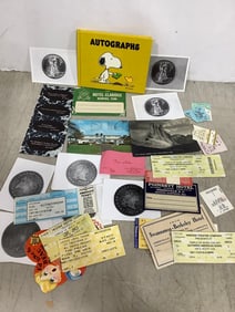 Vintage Tickets, Autograph Book, and more