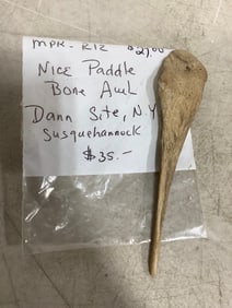 Vintage  Bone Awl Paddle