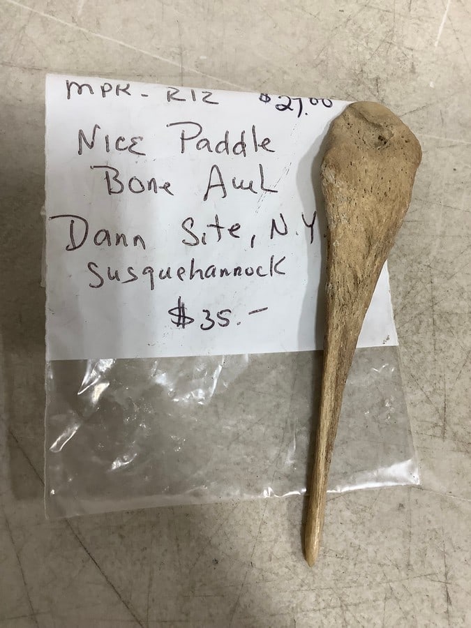 Vintage Bone Awl Paddle: Vintage Bone Awl Paddle