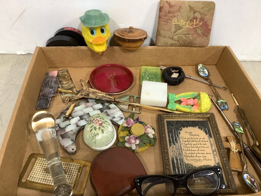 Vintage Spoons, Framed Wall Decor (4inx6in), Autograph Book, and more (1 of 1)
