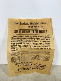 Vintage Virginia Forces Head quarters document