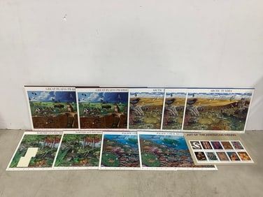 Various stamp sheets