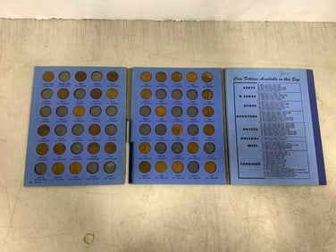 Vintage coin folder collection 1909 to 1940 various coins