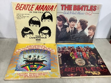 Vintage Beatles records