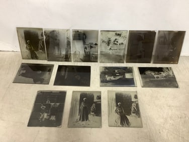 Glass negative photographic slides