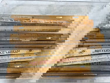 Vintage Advertising rulers