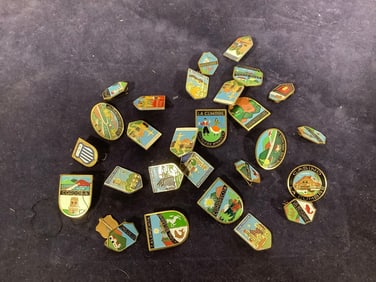 Vintage foreign pins