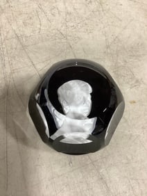 Eleanor Roosevelt signed paperweight(1.5in.tall)