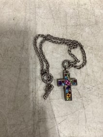 Sterling cross and chain